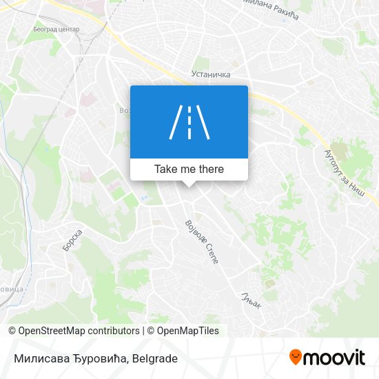 Милисава Ђуровића map