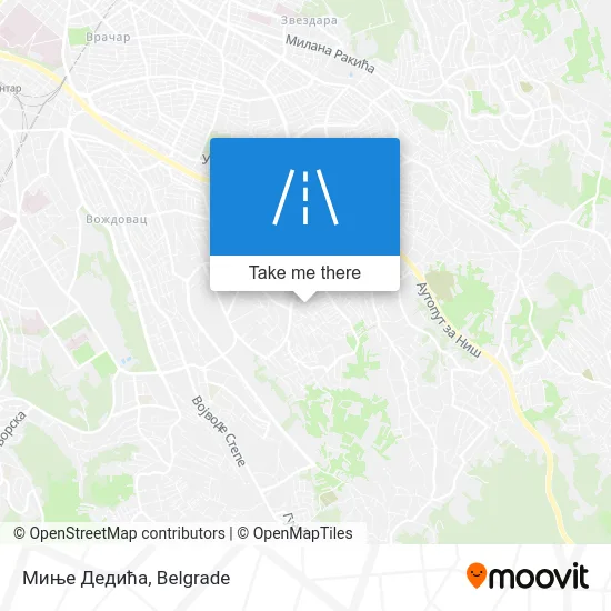 Миње Дедића map