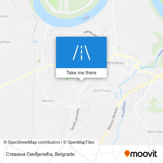 Стевана Синђелића map