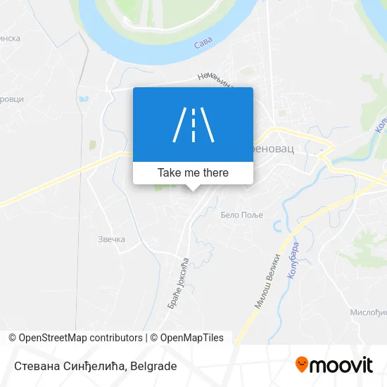 Стевана Синђелића map
