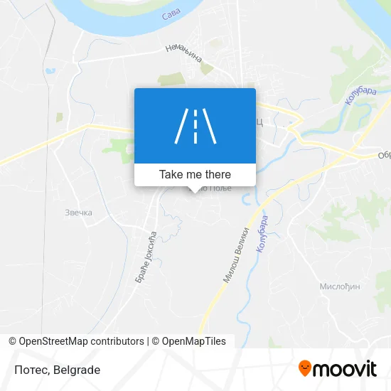 Потес map