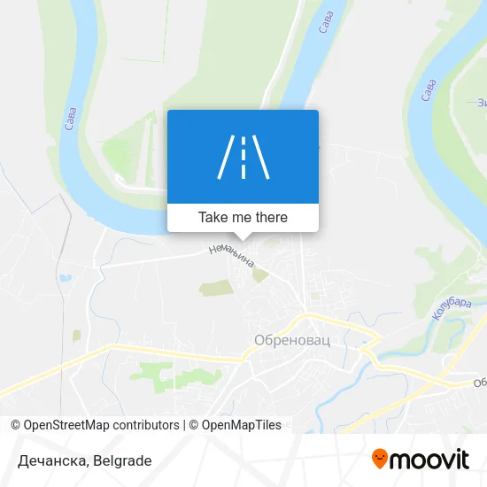 Дечанска map