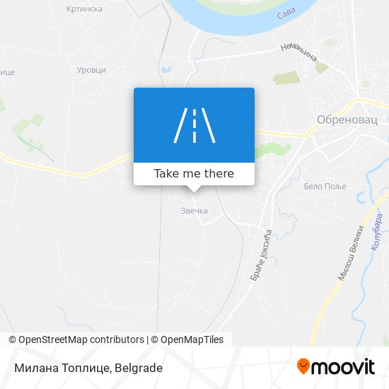 Милана Топлице map