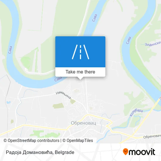 Радоја Домановића map