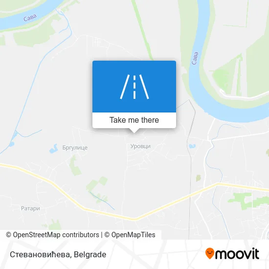 Стевановићева map