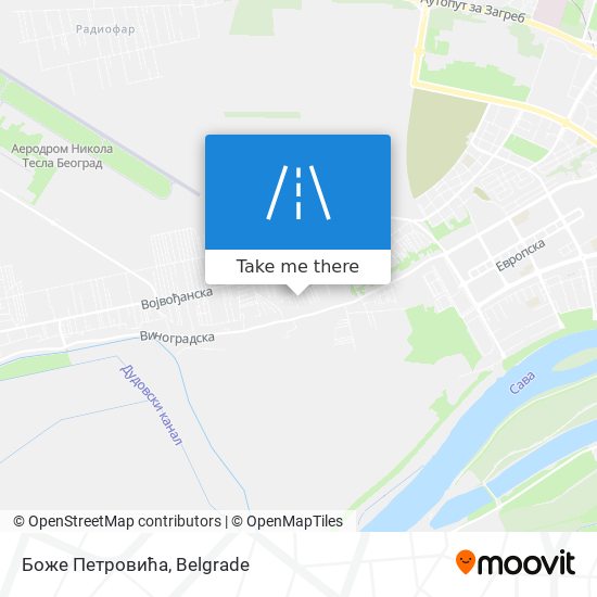 Боже Петровића map