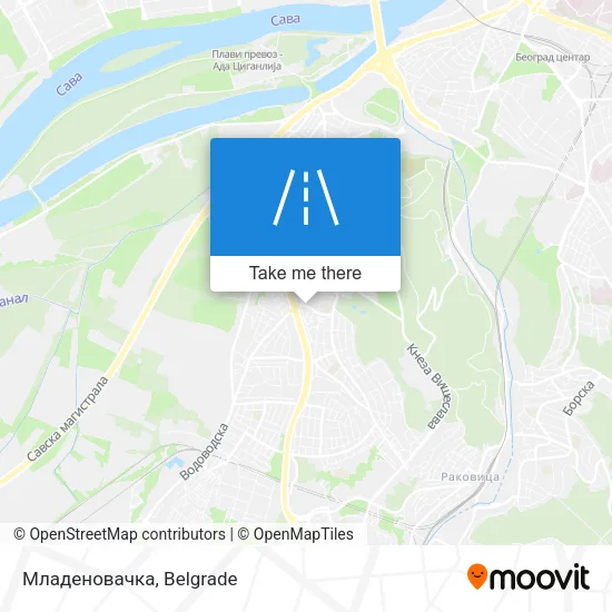 Младеновачка map