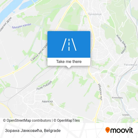 Зорана Јанковића map