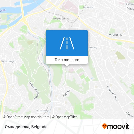 Омладинска map