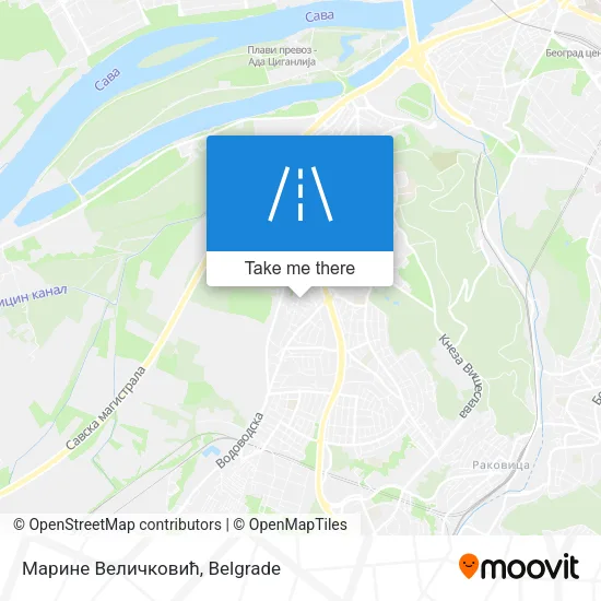 Марине Величковић map