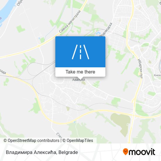 Владимира Алексића map