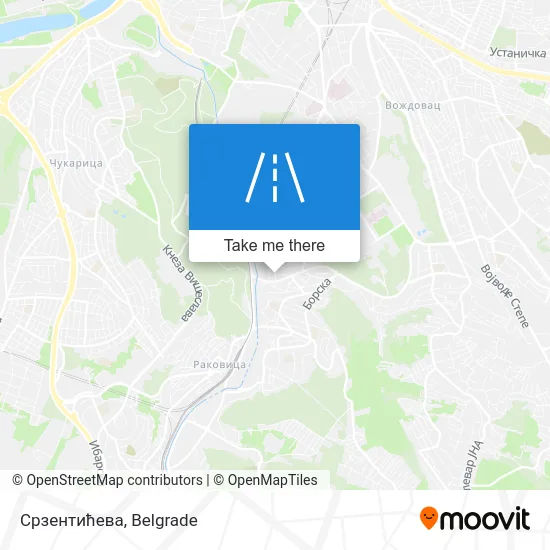 Срзентићева map