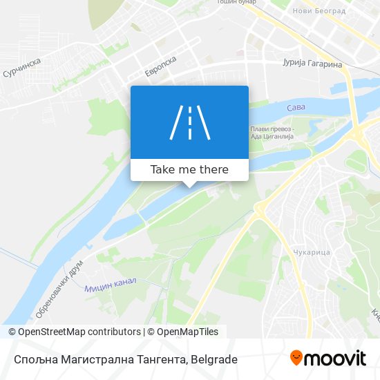 Спољна Магистрална Тангента map