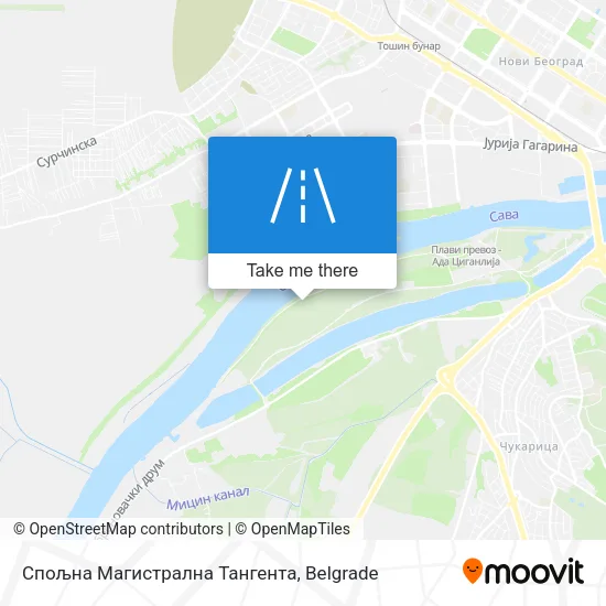 Спољна Магистрална Тангента map