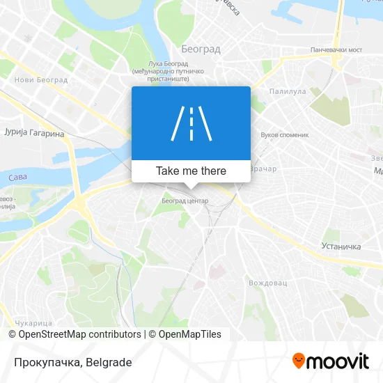 Прокупачка map