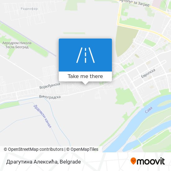 Драгутина Алексића map