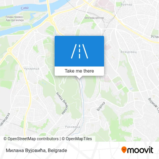 Милана Вујовића map