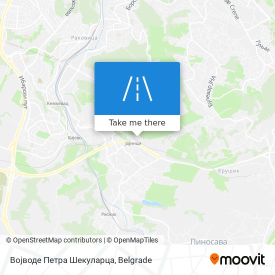 Војводе Петра Шекуларца map