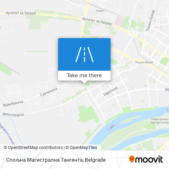 Спољна Магистрална Тангента map