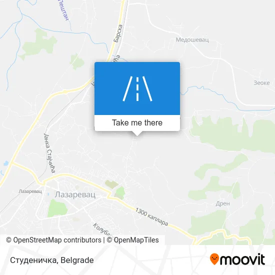 Студеничка map