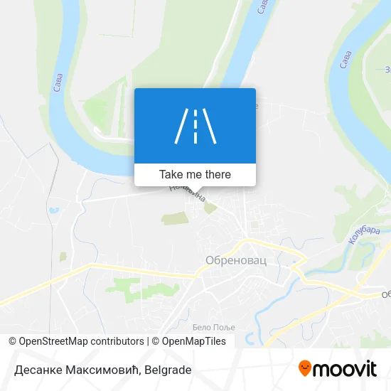 Десанке Максимовић map