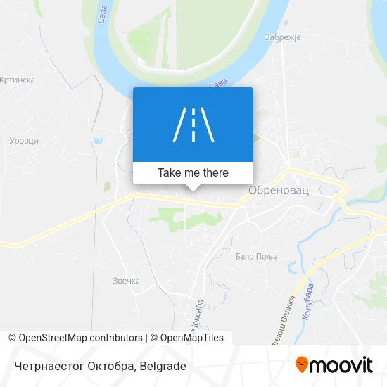 Четрнаестог Октобра map