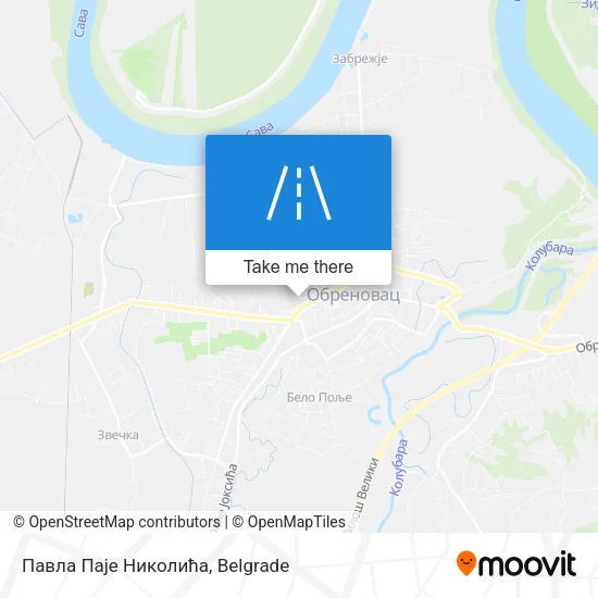 Павла Паје Николића map