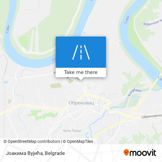 Јоакима Вујића map