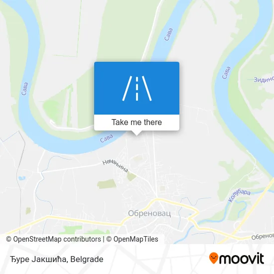 Ђуре Јакшића map