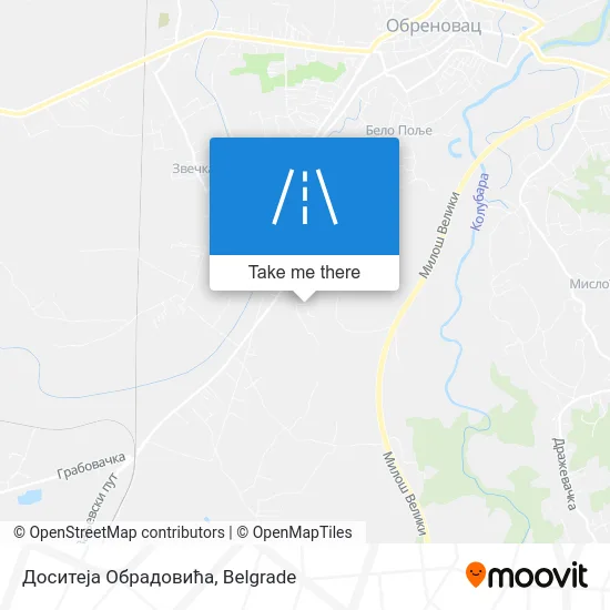 Доситеја Обрадовића map