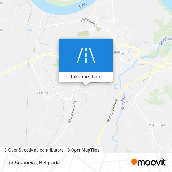 Гробљанска map