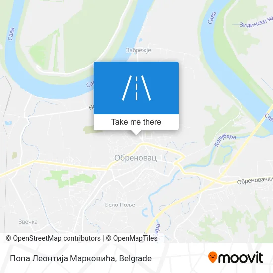 Попа Леонтија Марковића map