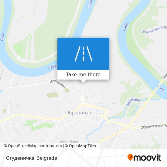 Студеничка map