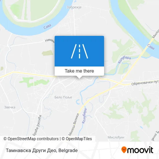 Тамнавска Други Део map