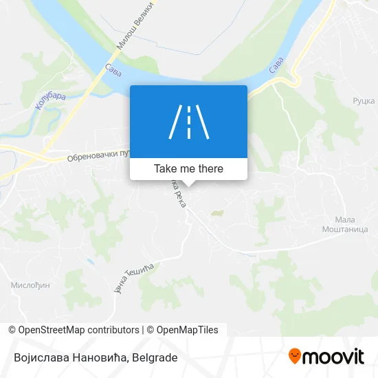Војислава Нановића map