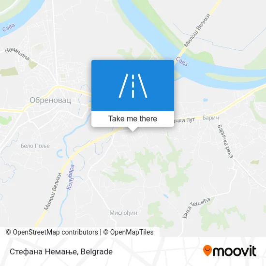 Стефана Немање map