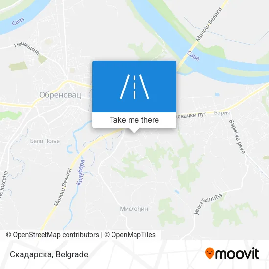 Скадарска map