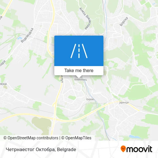 Четрнаестог Октобра map