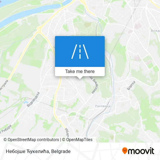 Небојше Ђукелића map