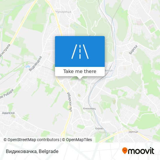 Видиковачка map