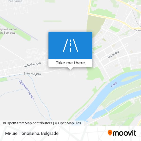 Мише Поповића map