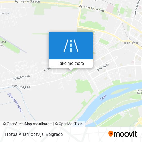 Петра Анагностија map