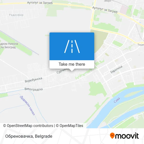 Обреновачка map