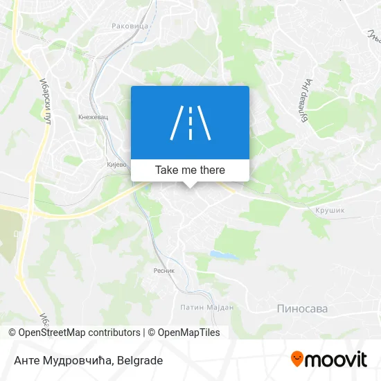 Анте Мудровчића map