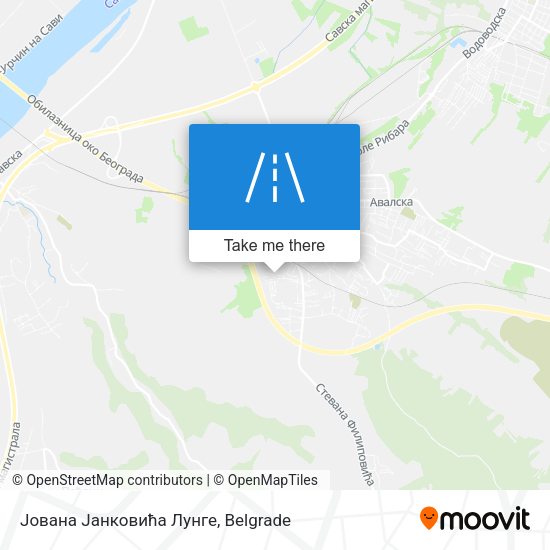 Јована Јанковића Лунге map