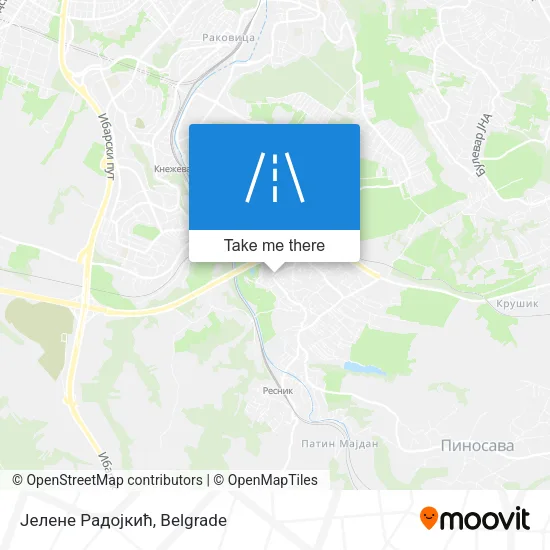 Јелене Радојкић map