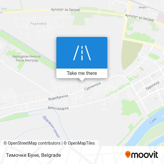 Тимочке Буне map