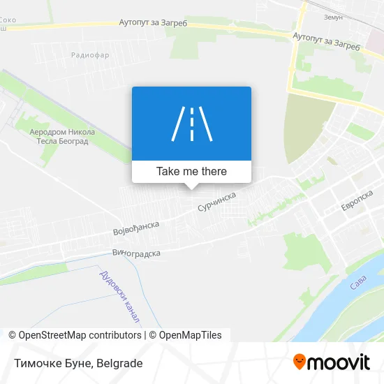 Тимочке Буне map