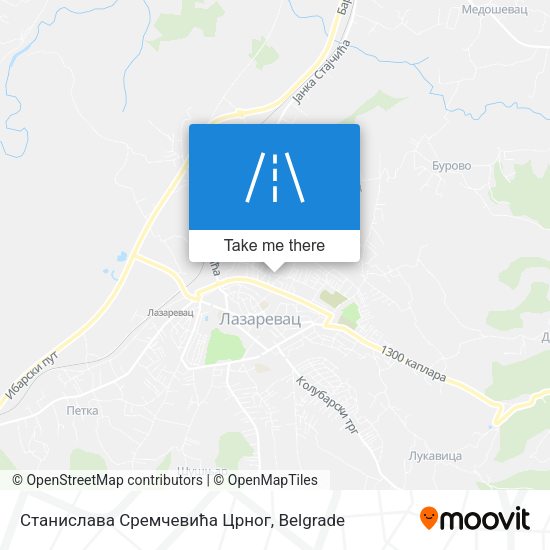Станислава Сремчевића Црног map