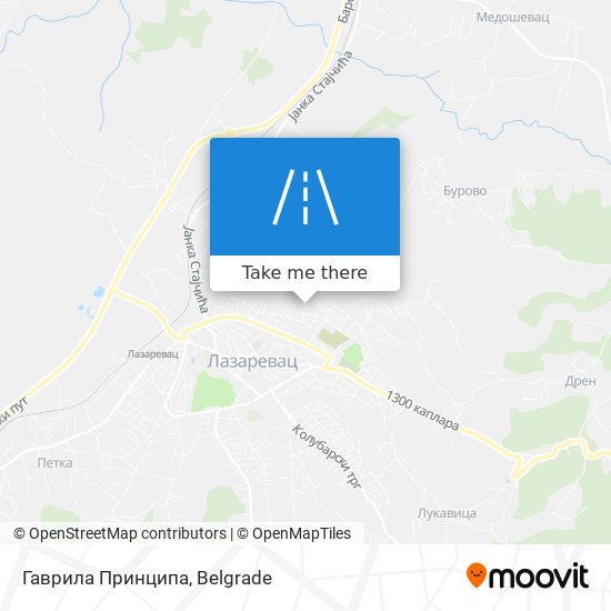 Гаврила Принципа map